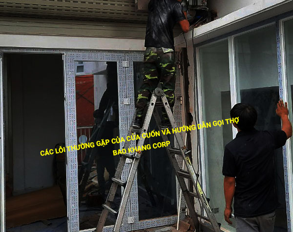 Các lỗi thường gặp của cửa cuốn và hướng dẫn gọi thợ