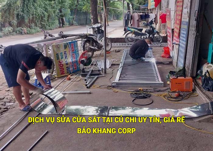 Dịch vụ sửa cửa sắt tại Củ Chi uy tín, giá rẽ