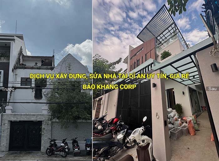 Dịch vụ xây dựng, sửa nhà tại Dĩ An chuyên nghiệp, uy tín