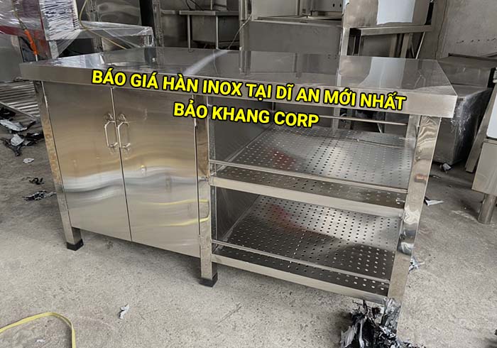 Báo giá hàn inox tại Dĩ An mới nhất
