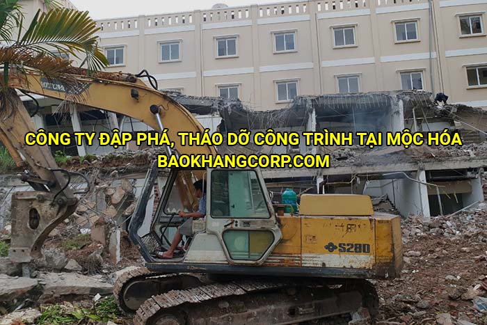 Công ty đập phá, tháo dỡ công trình tại Mộc Hóa