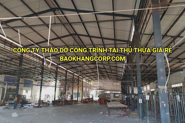 Công ty tháo dỡ công trình tại Thủ Thừa giá rẻ