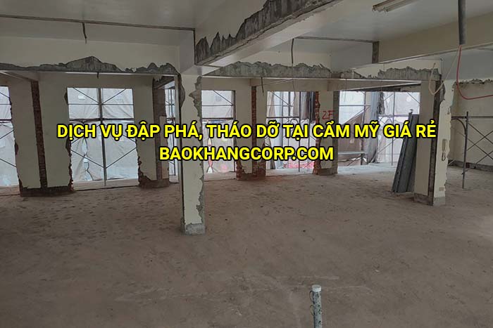 Dịch vụ đập phá, tháo dỡ tại Cẩm Mỹ giá rẻ