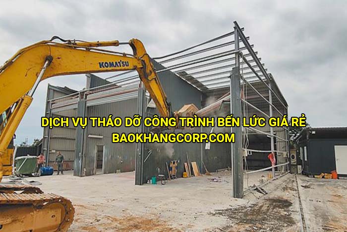 Dịch vụ tháo dỡ công trình Bến Lức giá rẻ