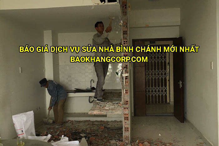 Báo giá dịch vụ sửa nhà Bình Chánh mới nhất