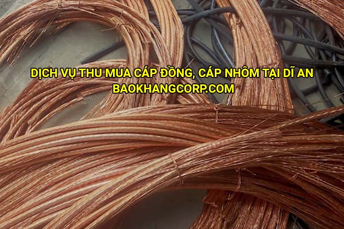 Dịch vụ thu mua cáp đồng, cáp nhôm tại Dĩ An