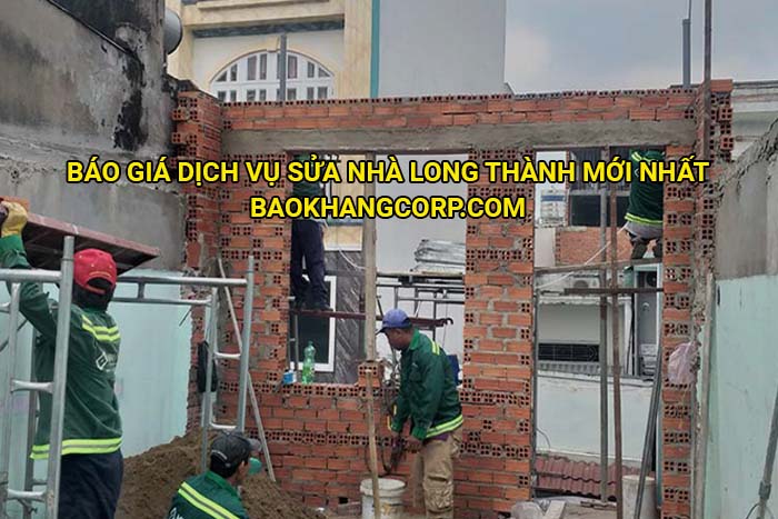 Báo giá dịch vụ sửa nhà Long Thành mới nhất