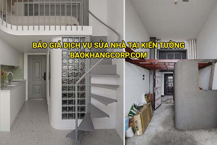 Báo giá dịch vụ sửa nhà tại Kiến Tường