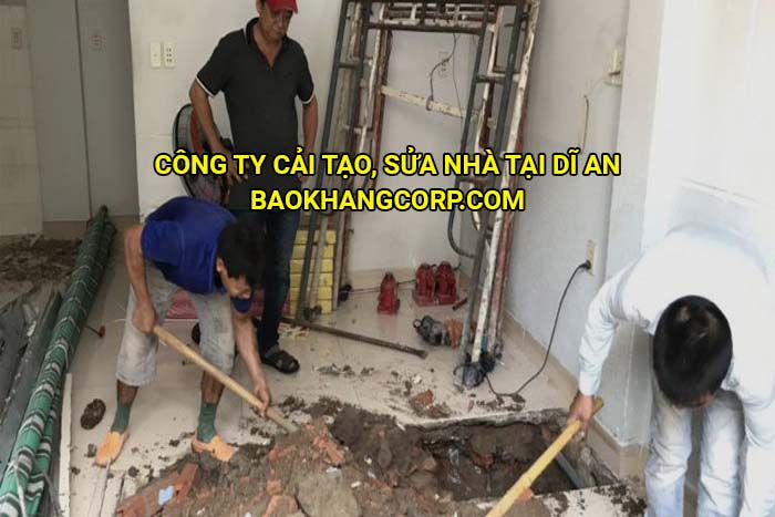Công ty cải tạo, sửa nhà tại Dĩ An