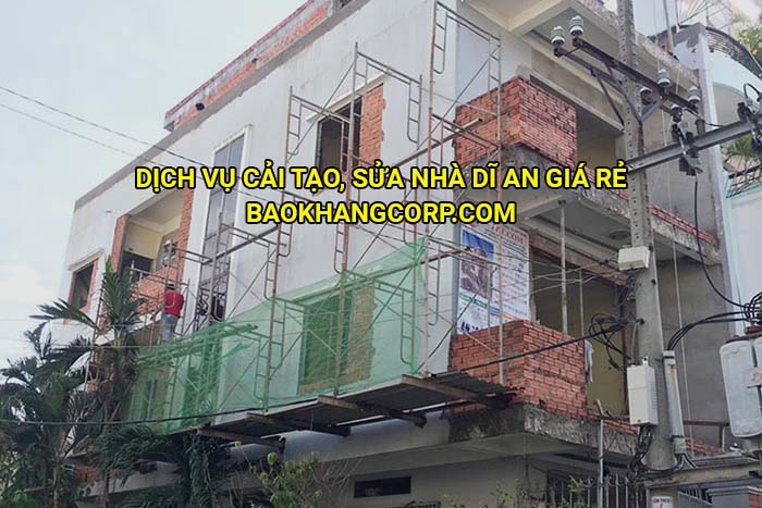 Dịch vụ cải tạo, sửa nhà Dĩ An giá rẻ